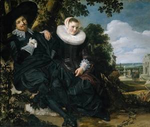 Frans Hals - Married Couple in a Garden c. 1622