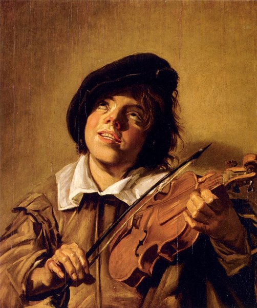 Boy Playing A Violin