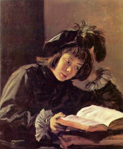 Boy reading