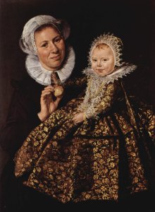 Catharina Hooft with her Nurse  1619-20